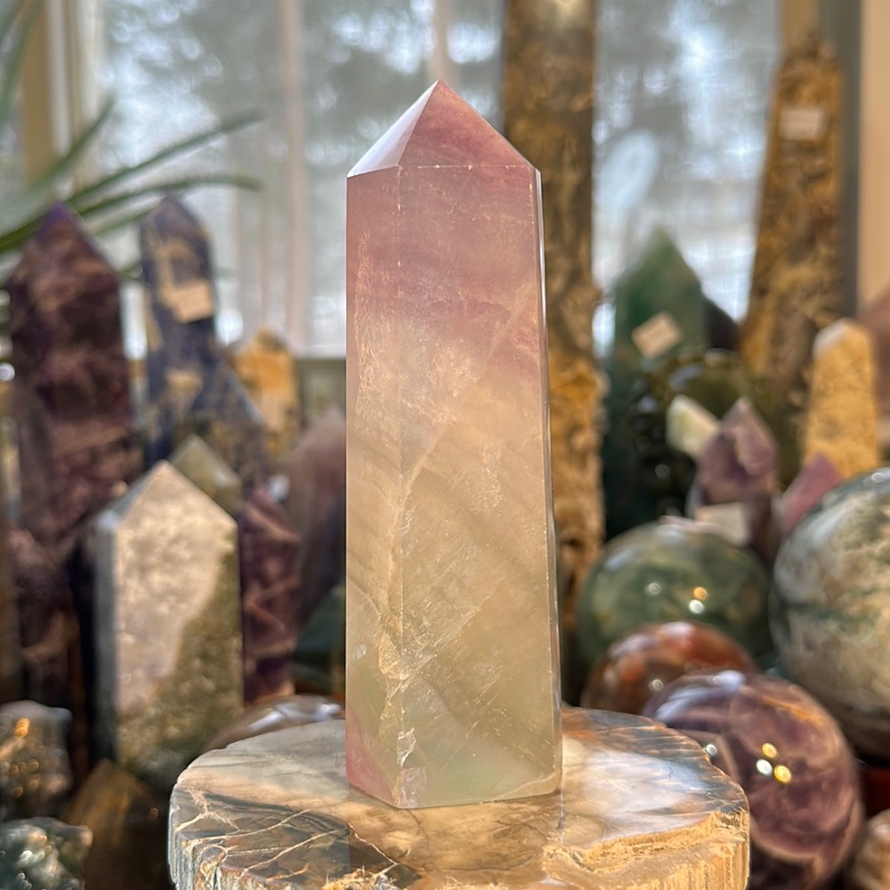 Lavender Fluorite Crystal Tower!